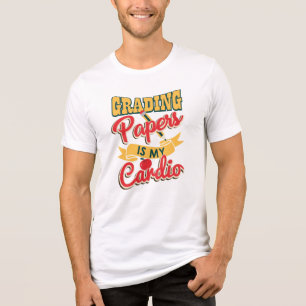 Grading Papers is mijn cardio leraar Tri-Blend Shirt