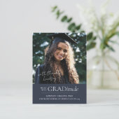 GRADitude Foto Afstuderen Announcement Briefkaart (Staand voorkant)