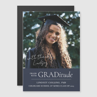 GRADitude Foto Magnet Afstuderen Aankondiging