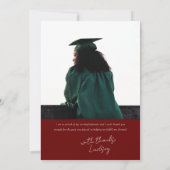 GRADitude Foto Rood Afstuderen Aankondiging (Achterkant)
