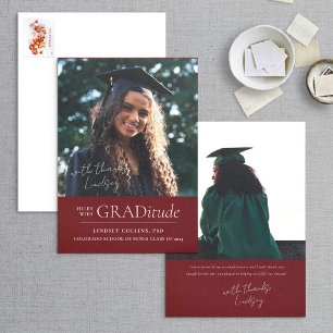 GRADitude Foto Rood Afstuderen Aankondiging