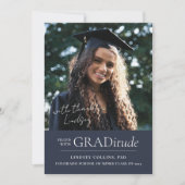 GRADitude Photo Navy Afstuderen koninklijke public Aankondiging (Voorkant)