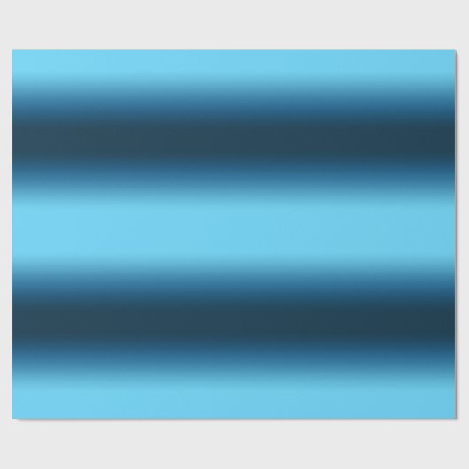 Gradiumblauw ombre cadeaupapier (Vlak)