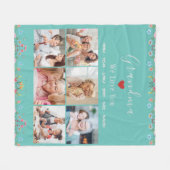 GRADMA Fotocollage Aangepaste naam Fleece Deken (Voorkant (Horizontaal))