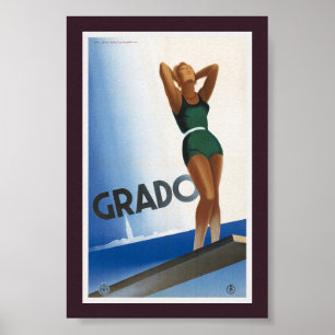 Grado Italië Vintage Poster 1933