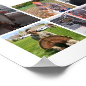 Graduaat 28 Foto Collage Modern Wit Zwart Poster (Hoek)