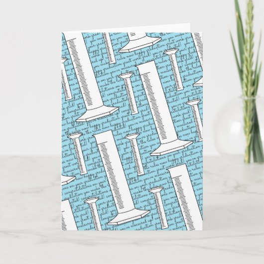 Graduale Cylinder Happy Afstuderen Blank Kaart (Voorkant)