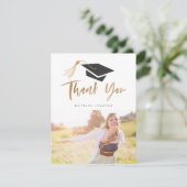 Graduale dop en Tassel Gold Foil Foto Aankondiging (Staand voorkant)