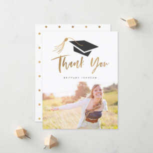 Graduale dop en Tassel Gold Foil Foto Aankondiging