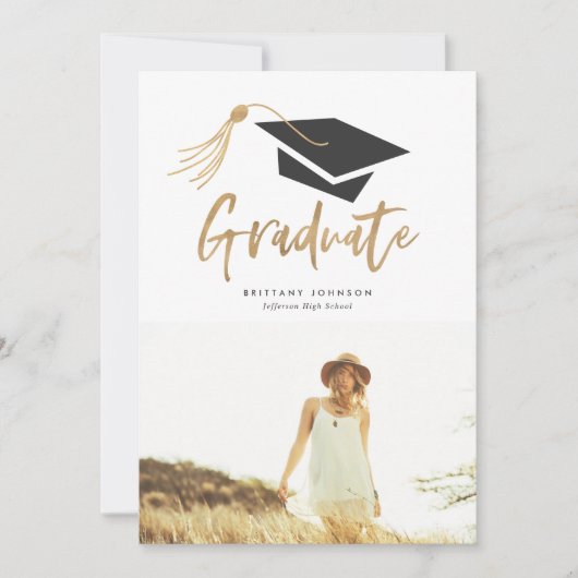 Graduale kap en Tassel Gold Foil Foto: Kaart (Voorkant)