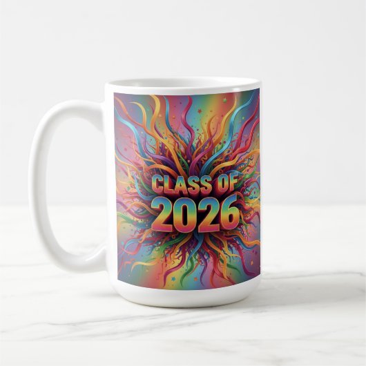 Graduate 2026 Ribbon Mug Koffiemok (Links)