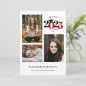 Graduate 3 Collage Red Class of 2023 Kaart (Staand voorkant)