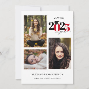 Graduate 3 Collage Red Class of 2023 Kaart