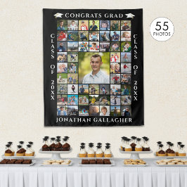 Graduate 55 Photo Collage Congrats Grad Wandkleed