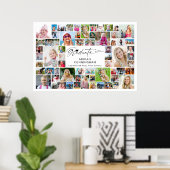 Graduate 64 Photo Collage Party Decor Poster (Thuiskantoor)