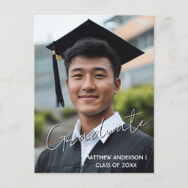 Graduate aangepaste foto en uitnodiging 3 ansichtk