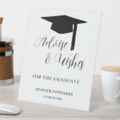 Graduate Advise & Wishes Graduation  Reclamebord Met Voetstuk (Insitu)