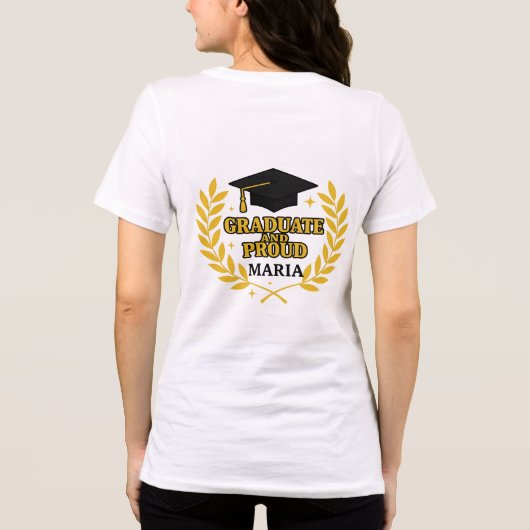 Graduate and Proud Maria Tri-Blend Shirt (Achterkant)