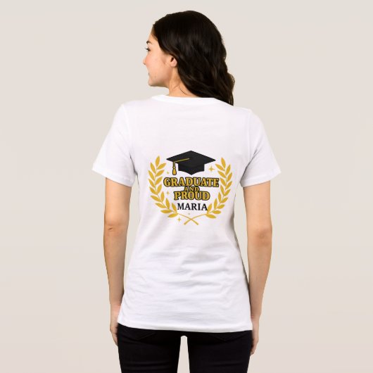 Graduate and Proud Maria Tri-Blend Shirt (Achterkant volledig)