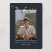 Graduate Announcement and Invitation with Photos Kaart (Voorkant)