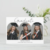 Graduate Arch Photo Collage Graduation Kaart (Staand voorkant)