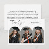 Graduate Arch Photo Graduation Bedankkaart (Voorkant / Achterkant)