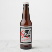 Graduate Bierfles Etiket - Proost Op Je Succes (Voorkant)