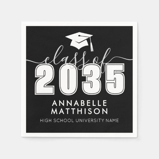 Graduate Black Graduation Servet (Voorkant)