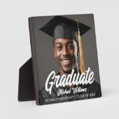 Graduate Bold Script Graduation Gift Photo Fotoplaat (Voorkant)