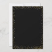 Graduate Cap, Zwarte Strik Wijn Glas Afstuderen Kaart (Achterkant)