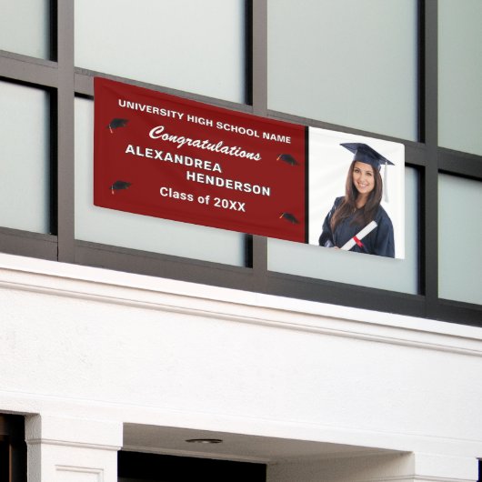 Graduate Class Graduation Photo Congratulations    Spandoek (Buitenkant Gebouw)