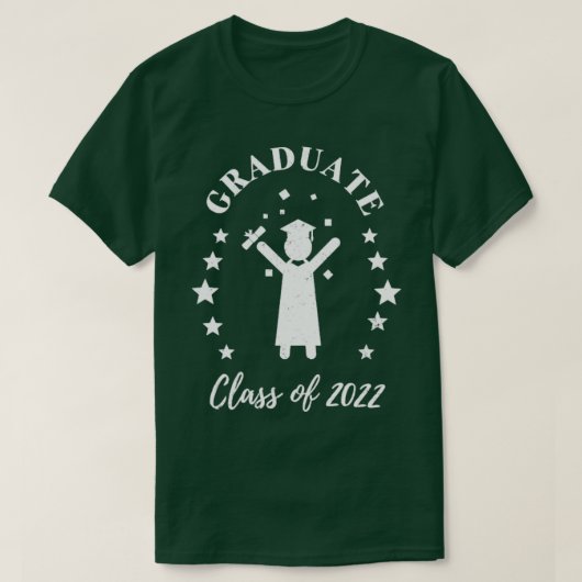 Graduate Class Of 2022 Graduation Fun T-shirt (Design voorkant)