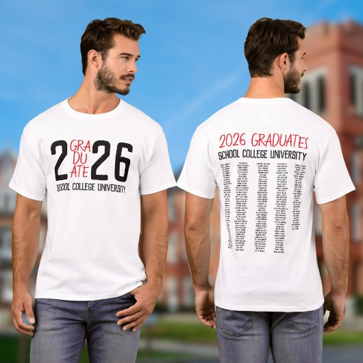 Graduate Class of 2026 Graduation Keepsake T-shirt