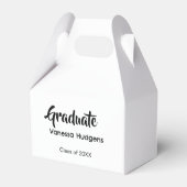 Graduate congratulations name date year class univ bedankdoosjes (Achterkant)