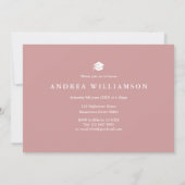 Graduate Definitie 2 Foto Modern Roze Kaart (Achterkant)