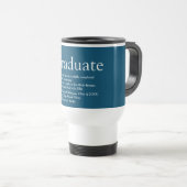 Graduate Definitie Modern Blauw Reisbeker (Voorkant rechts)
