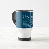 Graduate Definitie Modern Blauw Reisbeker (Voorkant links)