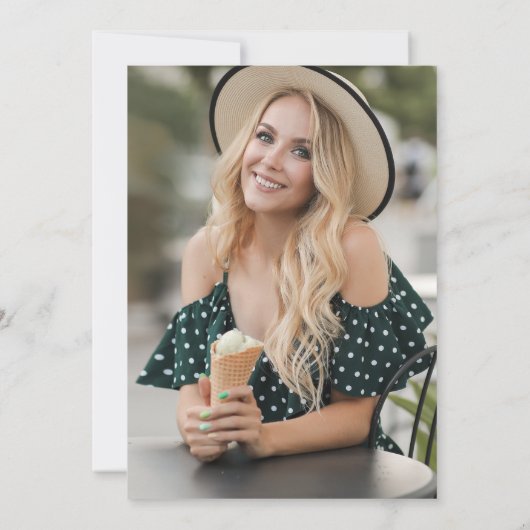 Graduate Elegant Script Graduation Arch Photo Kaart (Achterkant)