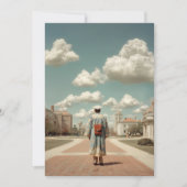 Graduate Facing Boundless Future Feestdagenkaart (Voorkant)