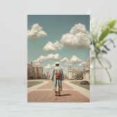 Graduate Facing Boundless Future Feestdagenkaart (Staand voorkant)