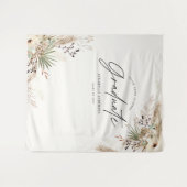 Graduate favor pampas eucalyptus elegant modern wandkleed (Voorkant (horizontaal))