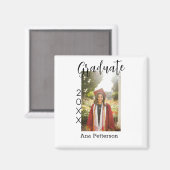 Graduate foto moderne klassieker voeg jaar naam ru magneet (Voorkant / Achterkant)