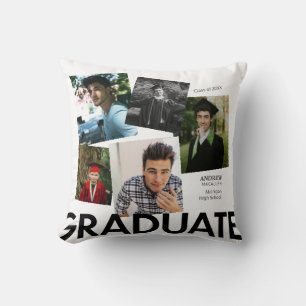 Graduate Foto's Witte Monogram 3 Kussen