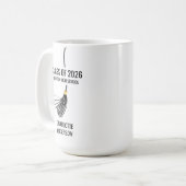 Graduate Hoedje Kwast Koffiemok (Voorkant links)