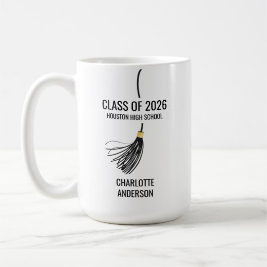 Graduate Hoedje Kwast Koffiemok (Links)