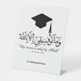  Graduate in arabic Reclamebord Met Voetstuk