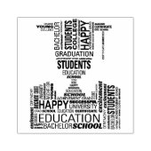 Graduate Lettering Rubber Stempel (Afrduk)