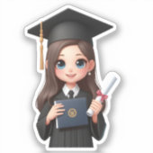 “Graduate Manifestation Sticker – Inspire Success (Voorkant)