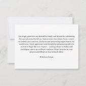 Graduate Modern Oval Photo Graduation Bedankkaart (Achterkant)