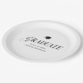 Graduate Modern Simple Graduation Party Papieren Bordje (Gekanteld)